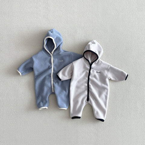 [PRE-ORDER] Soft fleece hooded onesie