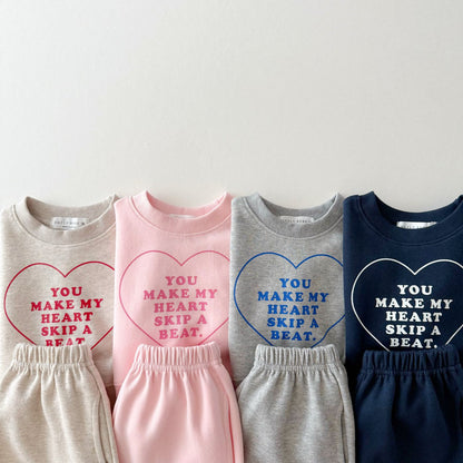 [PRE-ORDER] Heart wide pants set