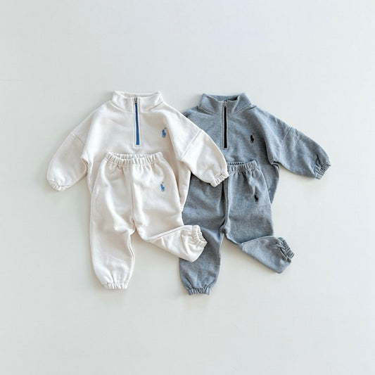 PL Half zip-up set