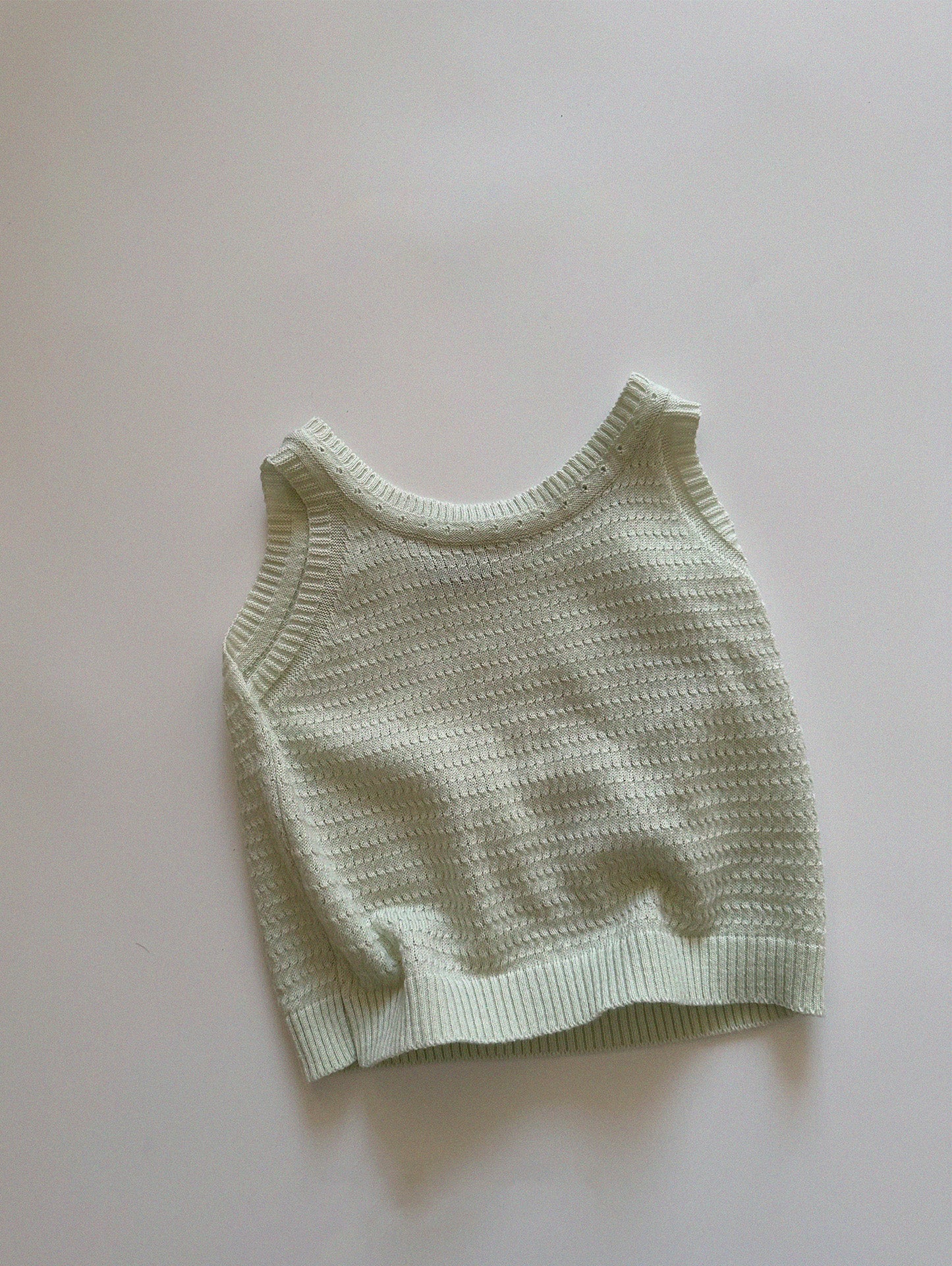 Pastel Knit Top [pink S]