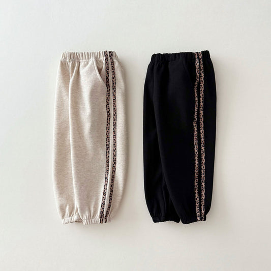 [PRE-ORDER] Leopard tape jogger pants