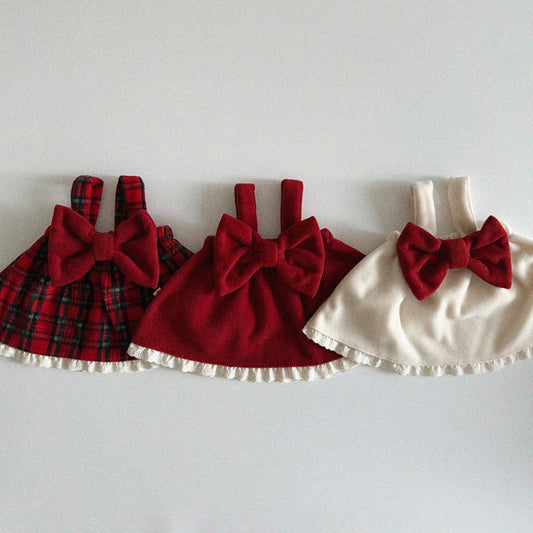 Winter ribbon blouse[red XL, ivory 2XL]