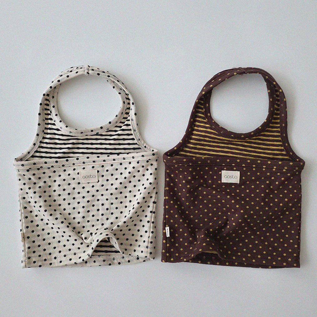 [PRE-ORDER] Chocolate chip halter neck top