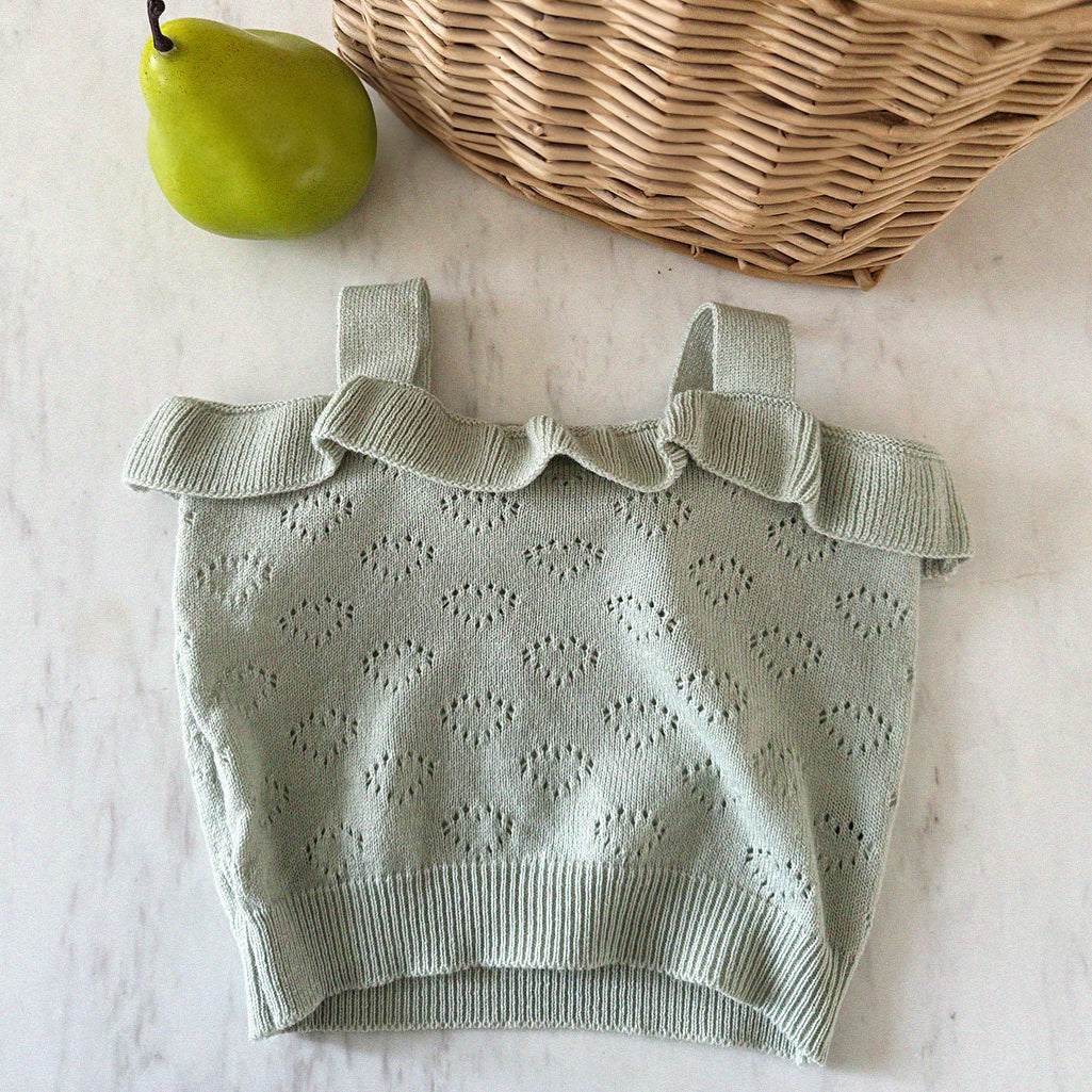 [PRE-ORDER] Knit frill sleeveless top