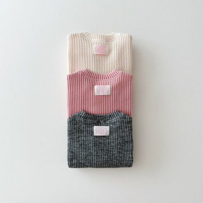 [PRE-ORDER] Ribbed knit sweatshirt