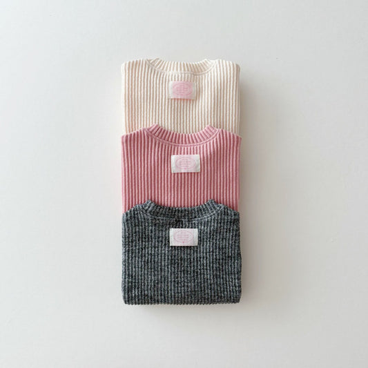 [PRE-ORDER] Ribbed knit sweatshirt