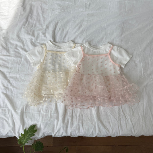 [PRE-ORDER] Flower layered tee set