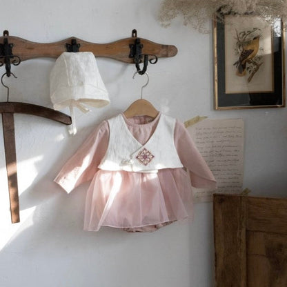 [예약 구매] 솜 베이비 한복 우주복