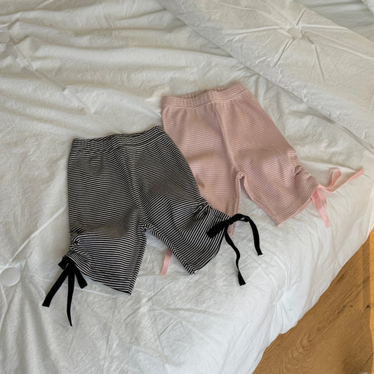 [PRE-ORDER] Shirring striped leggings