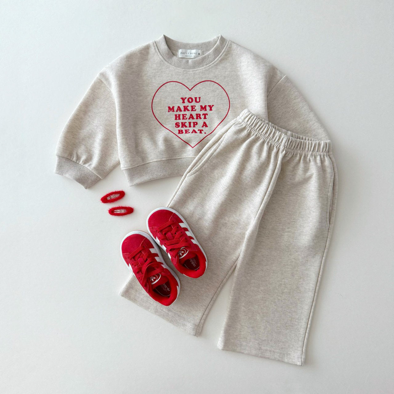 [PRE-ORDER] Heart wide pants set