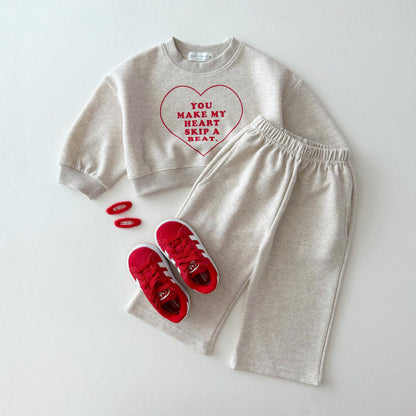 [PRE-ORDER] Heart wide pants set