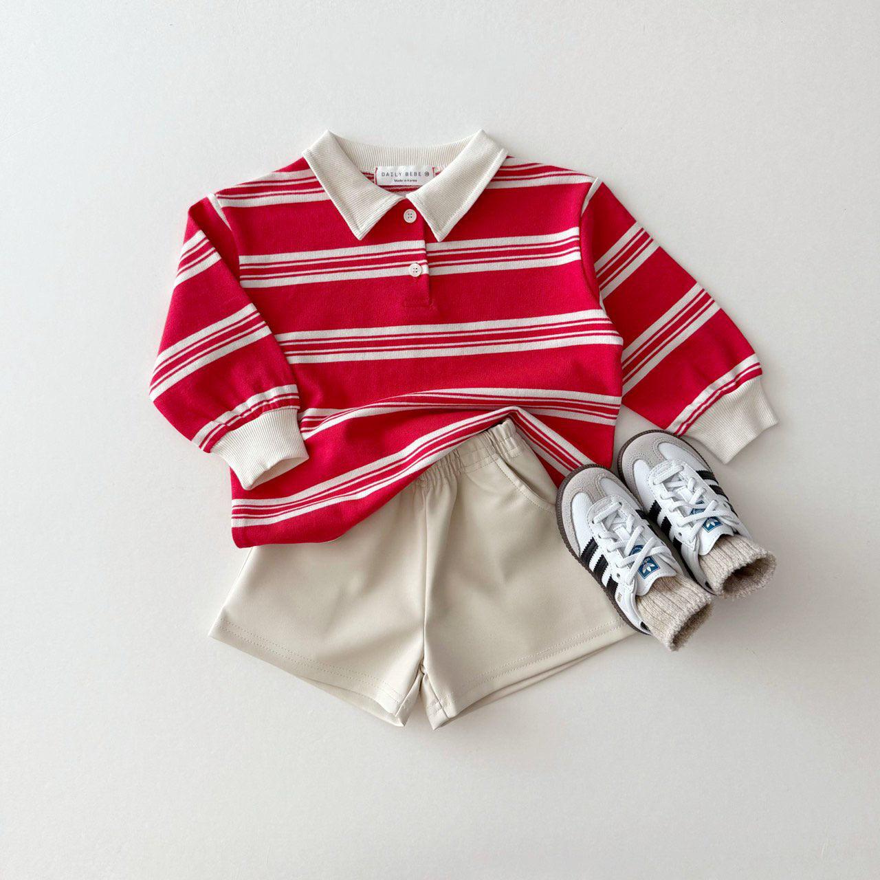 [PRE-ORDER] Collared striped tee