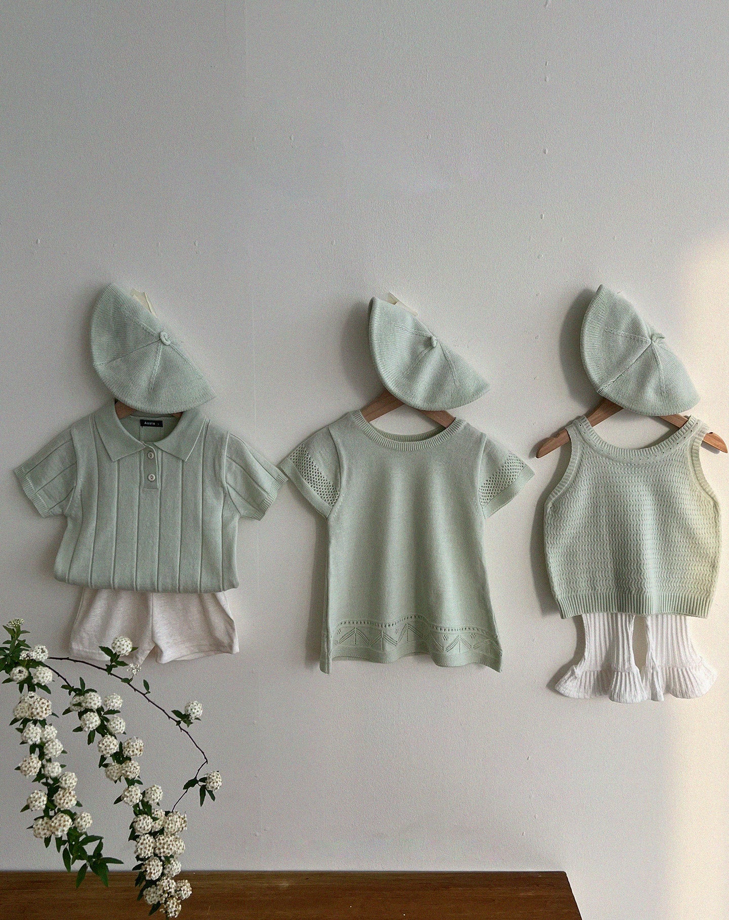 Pastel Knit Top [pink S]