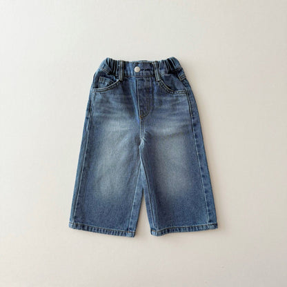 [PRE-ORDER] Washing wide denim pants