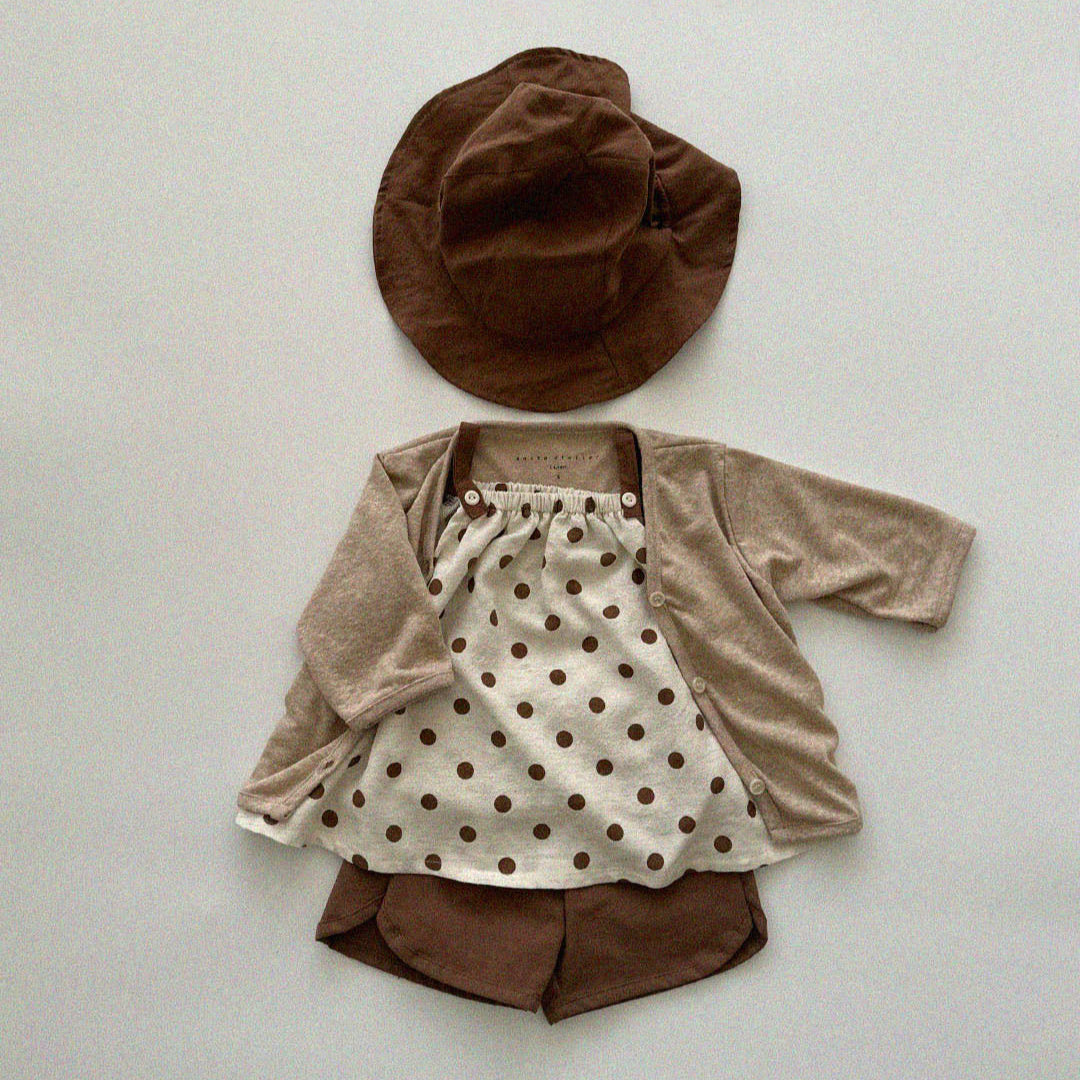 Linen cardigan [beige L]