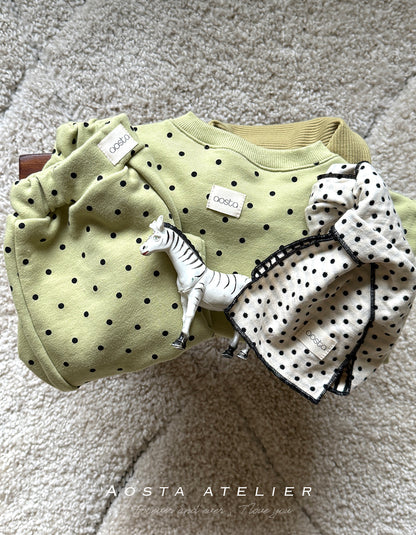 [PRE-ORDER] Polka dot chunky pants