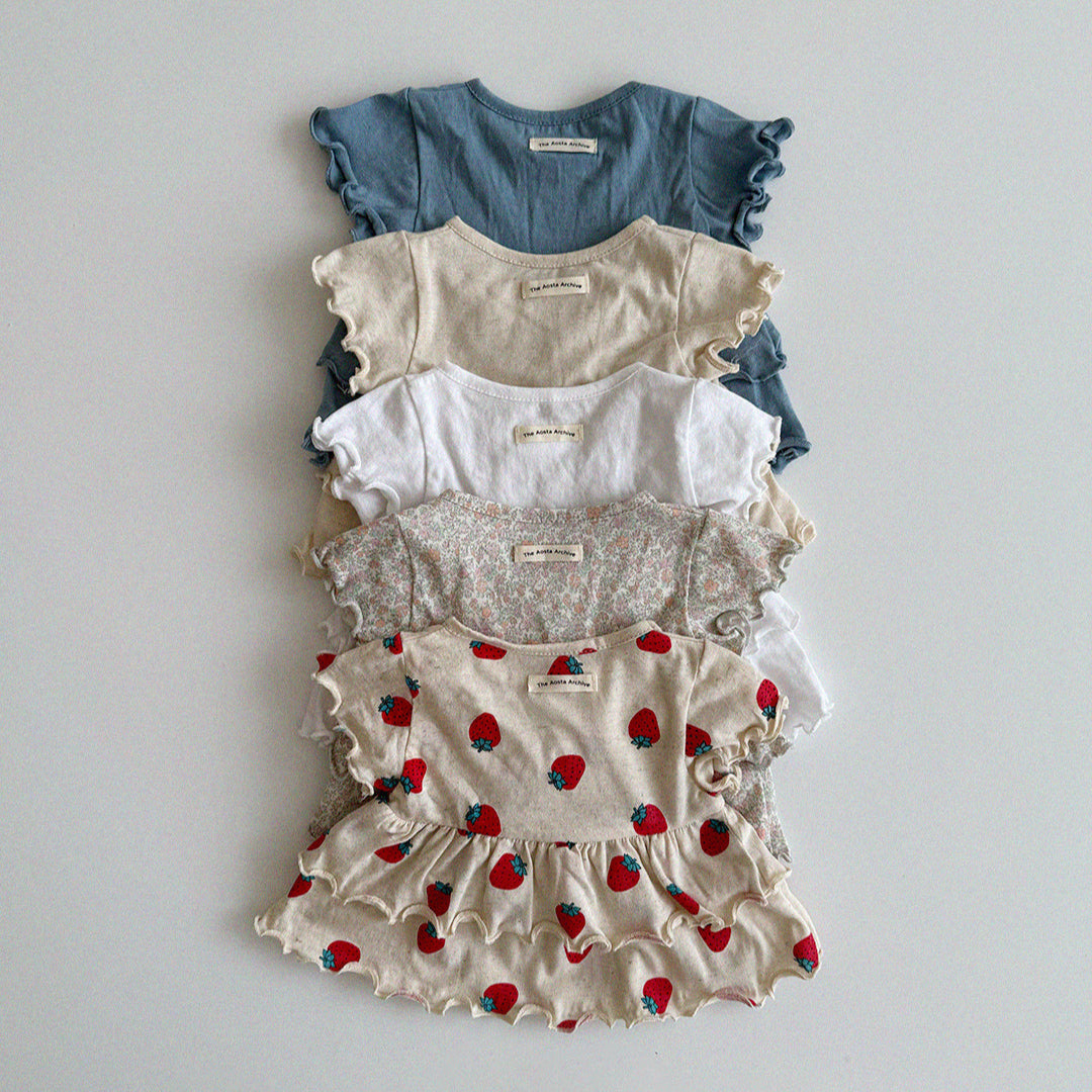 [PRE-ORDER] Linen frill blouse