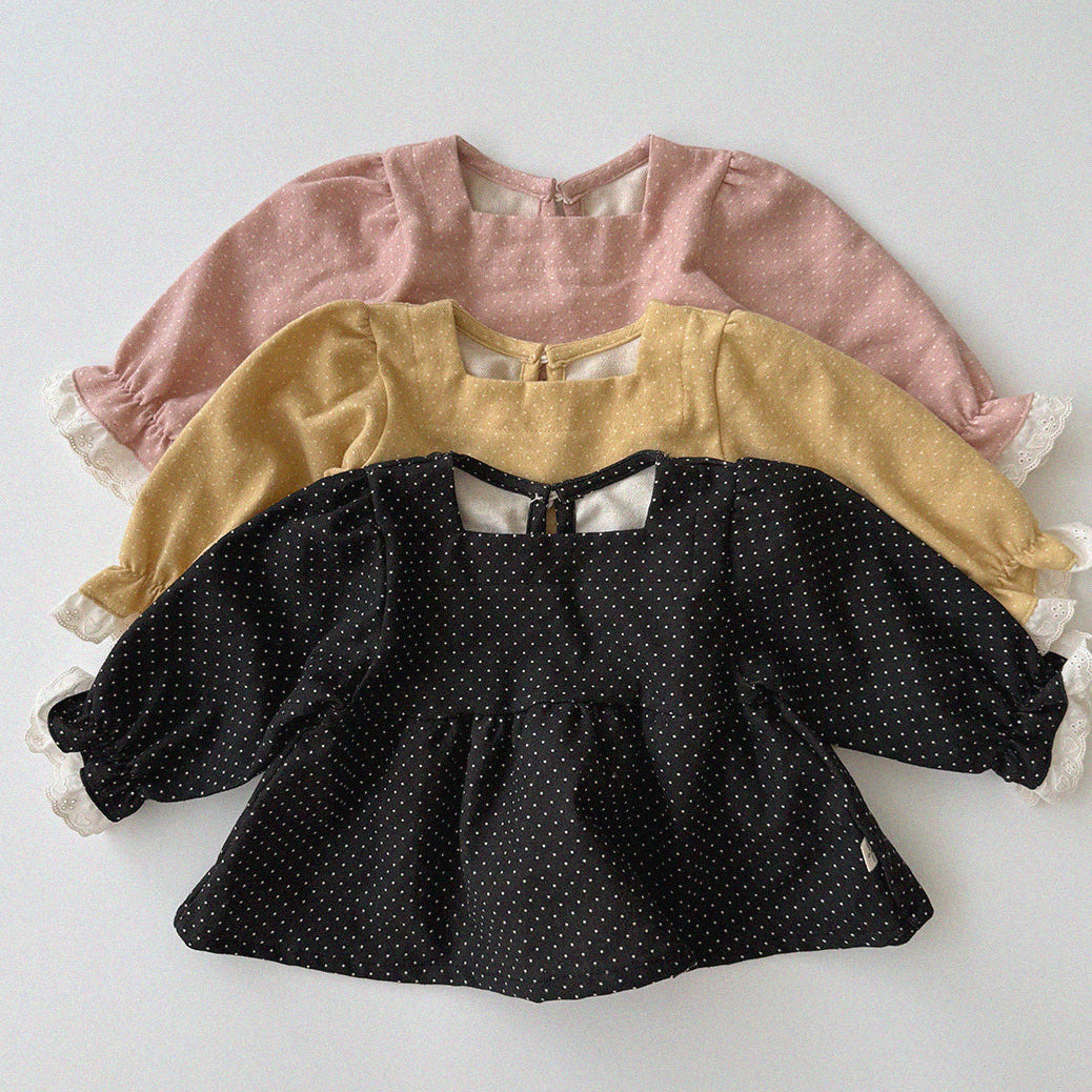 [PRE-ORDER] Milk dot blouse