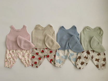 Pastel Knit Top [pink S]