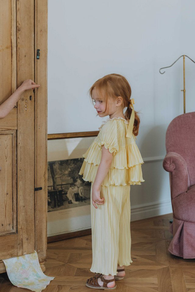 Sunny pleats set [yellow S]