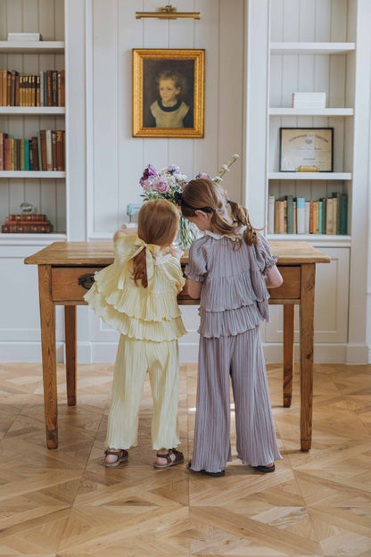 Sunny pleats set [yellow S]
