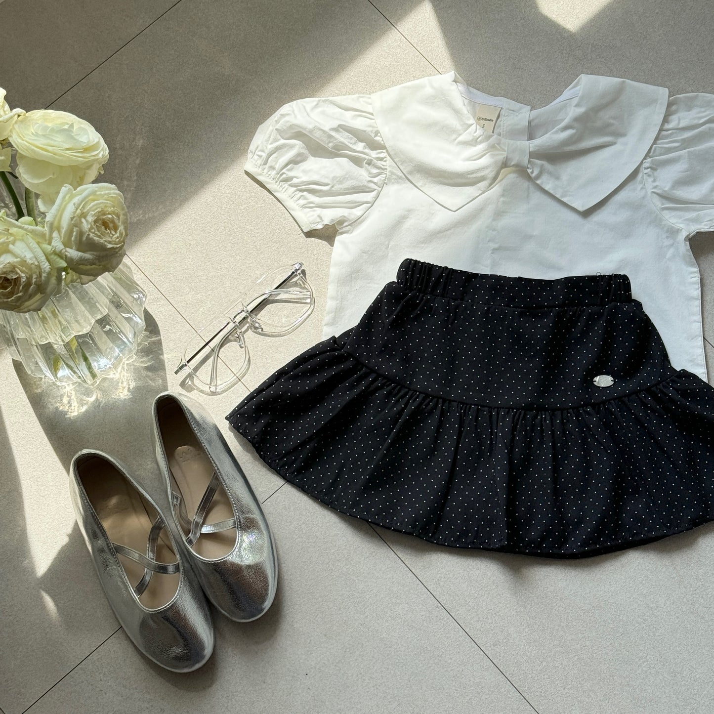 [PRE-ORDER] Dots chiffon skirt