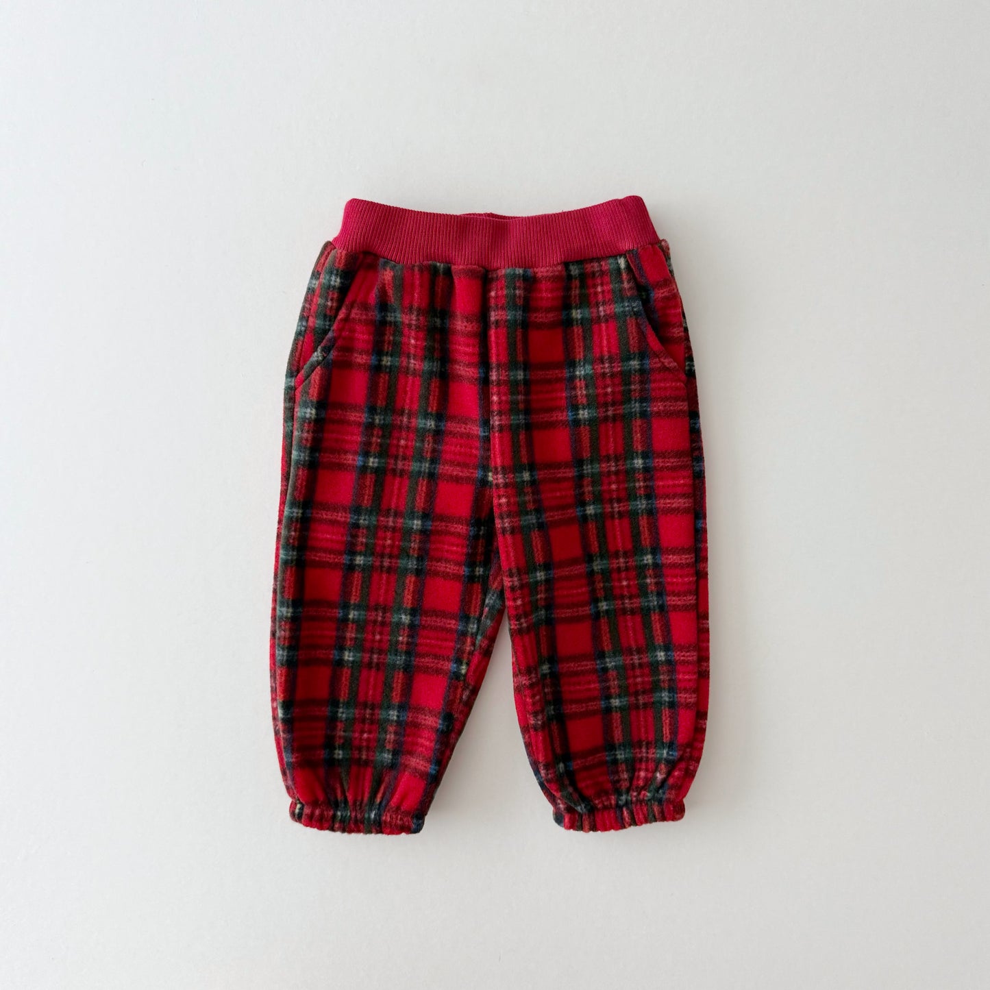 Fleeced jogger pants [red XS,S,L,XL]