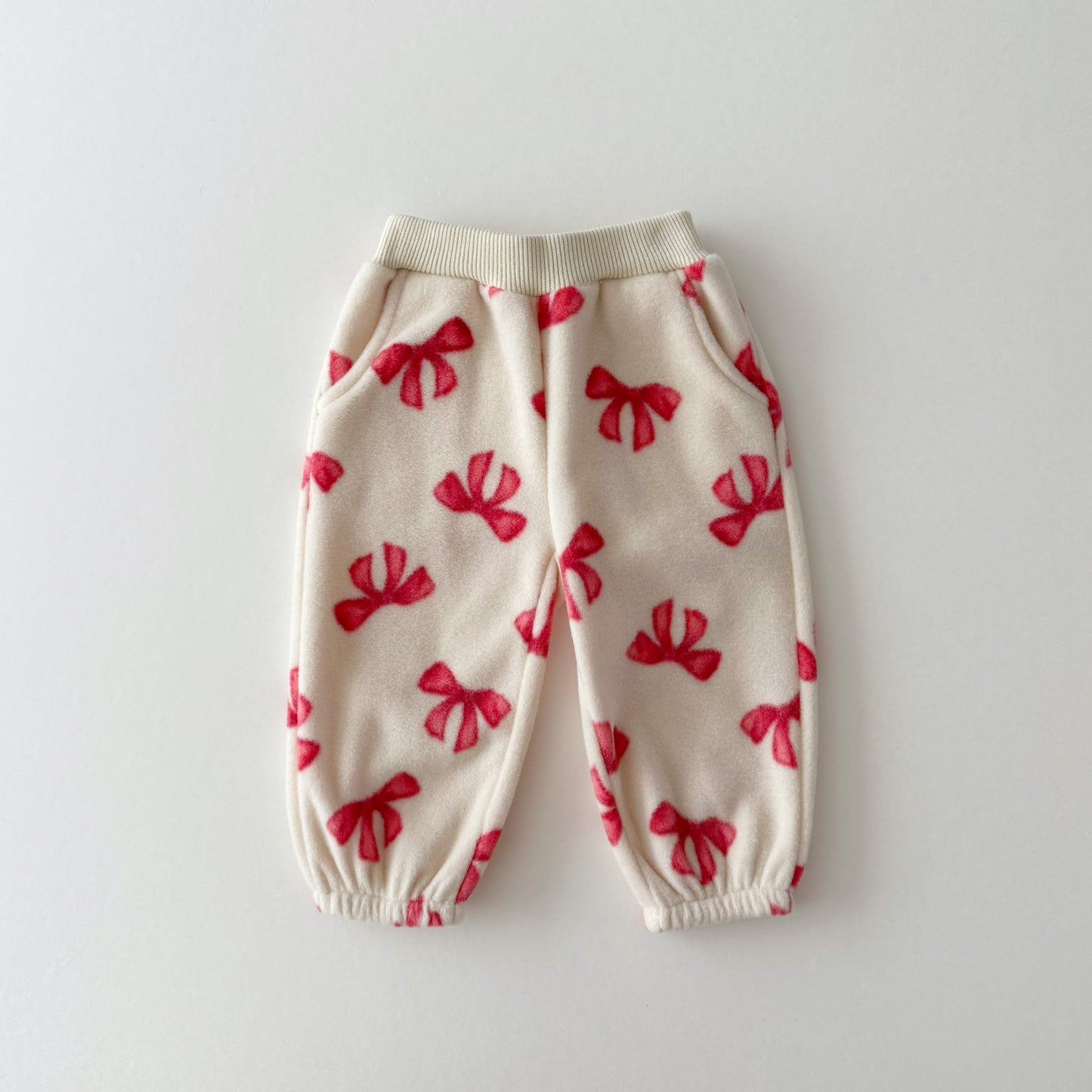 Fleeced jogger pants [red XS,S,L,XL]