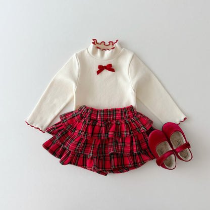 Wave ribbon tee [ivory S]