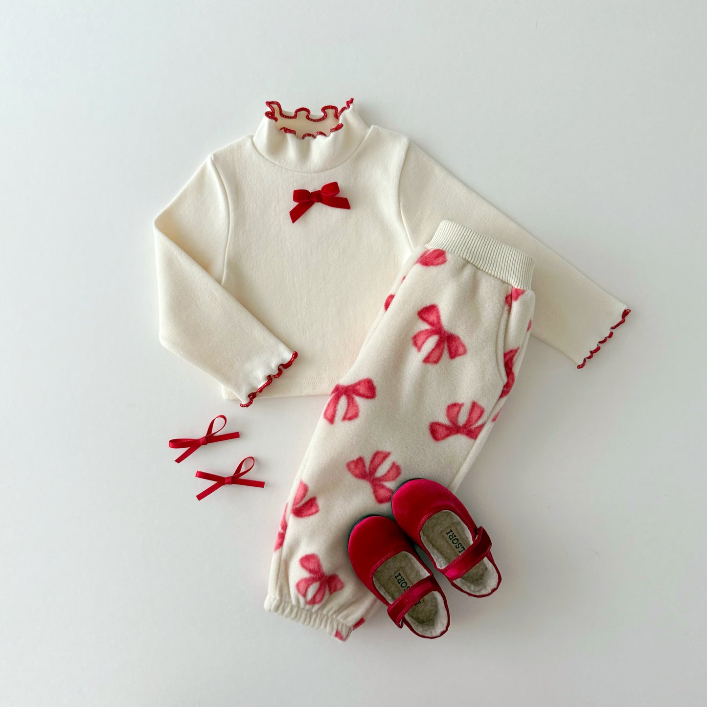 Wave ribbon tee [ivory S]