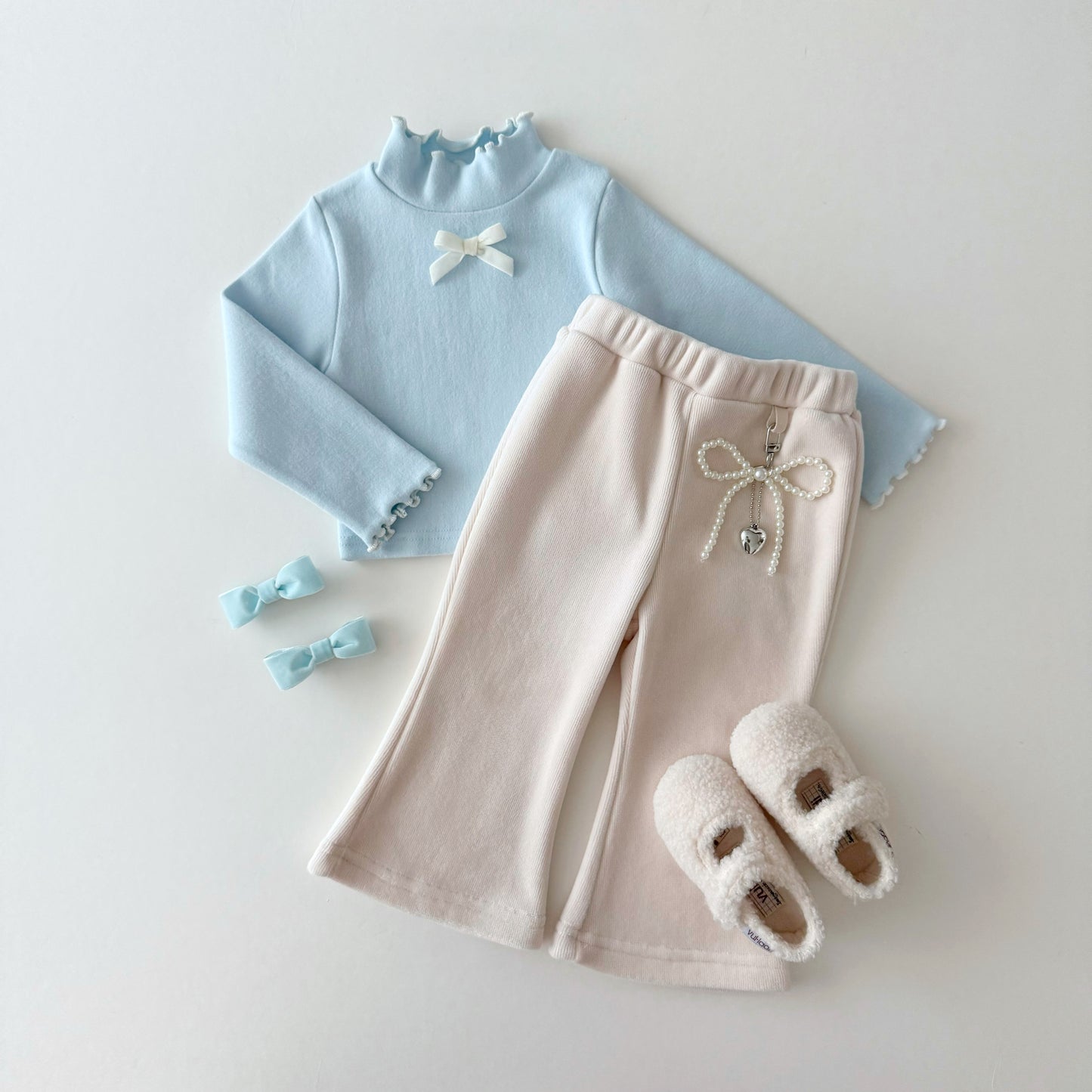 Wave ribbon tee [ivory S]