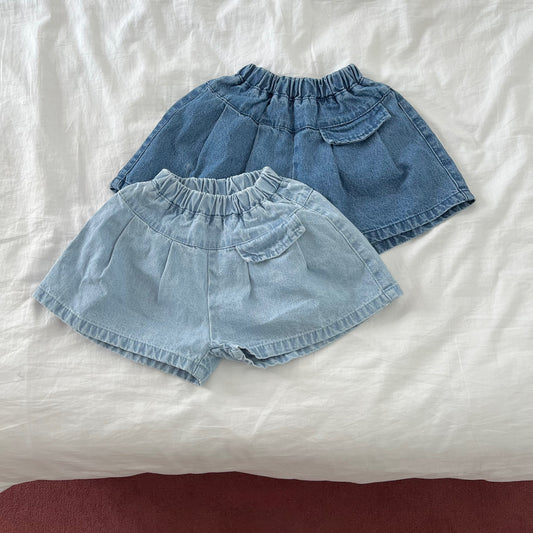 [PRE-ORDER] Wide denim shorts