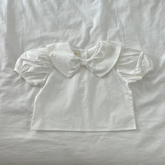 [PRE-ORDER] Ribbon collared blouse