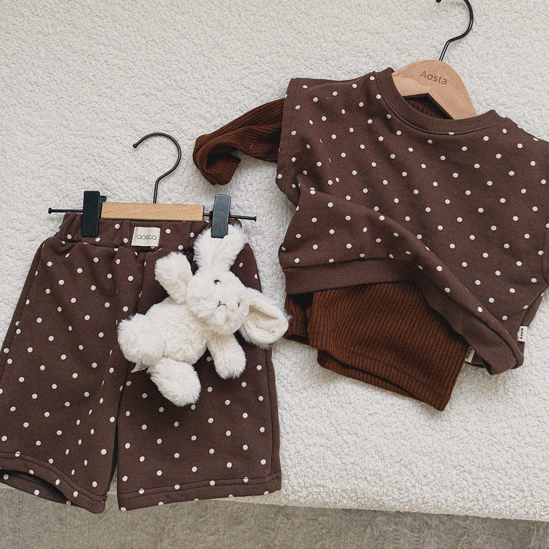 [PRE-ORDER] Polka dot chunky pants