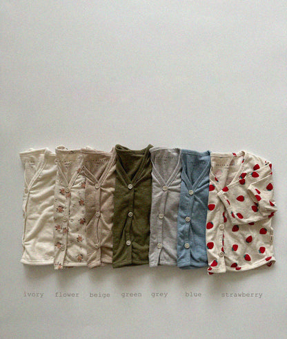 Linen cardigan [beige L]