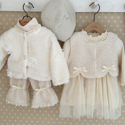 Camellia dress [Pink & Ivory]