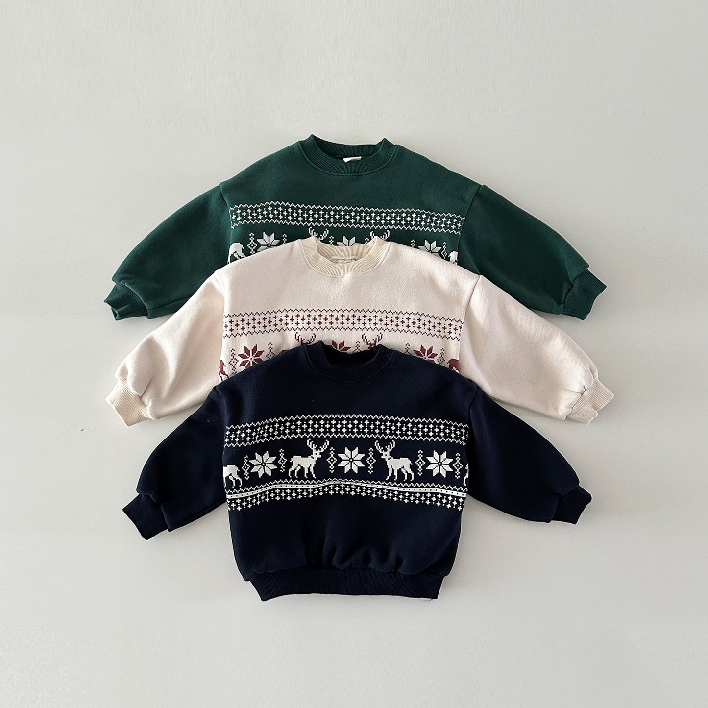 Deer Sweatshirt [green XS, L, XL]