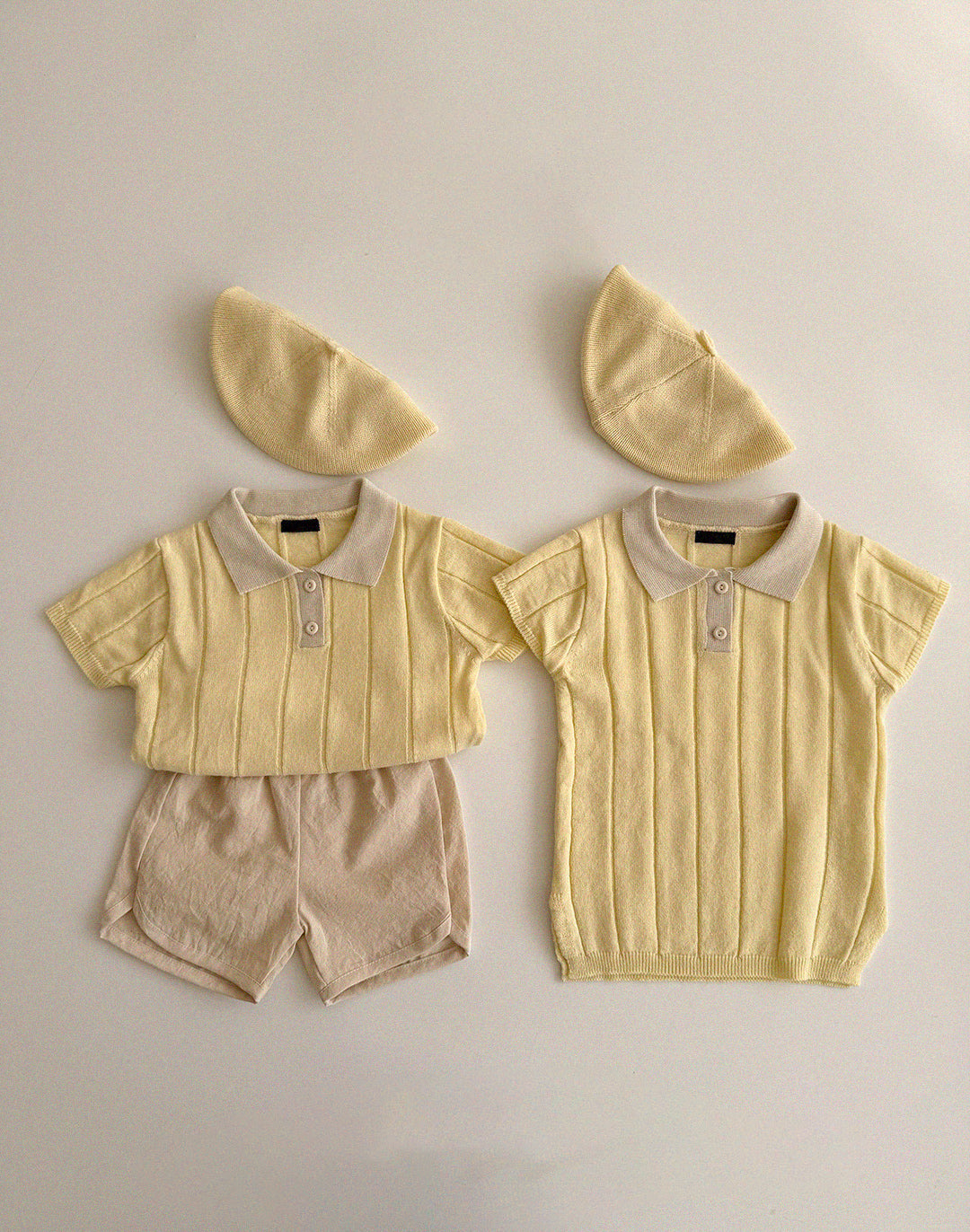 [PRE-ORDER] Knit collared tee