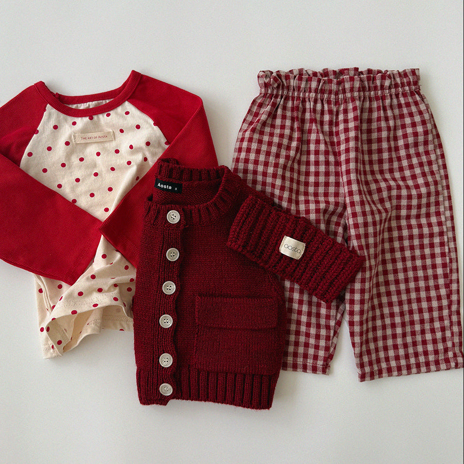 [PRE-ORDER] Polka dot raglan long sleeve