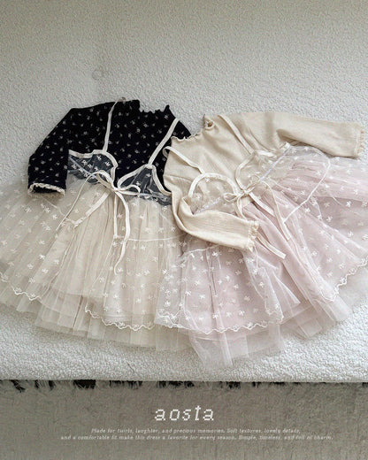 [PRE-ORDER] Lace Ribbon Open Dress