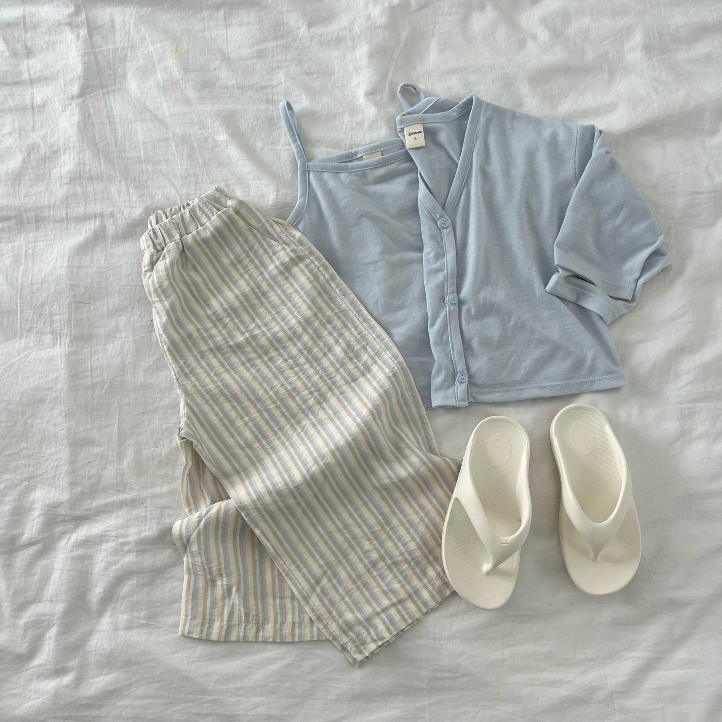 Summer striped pants [pink M,XL,2XL,Adult]