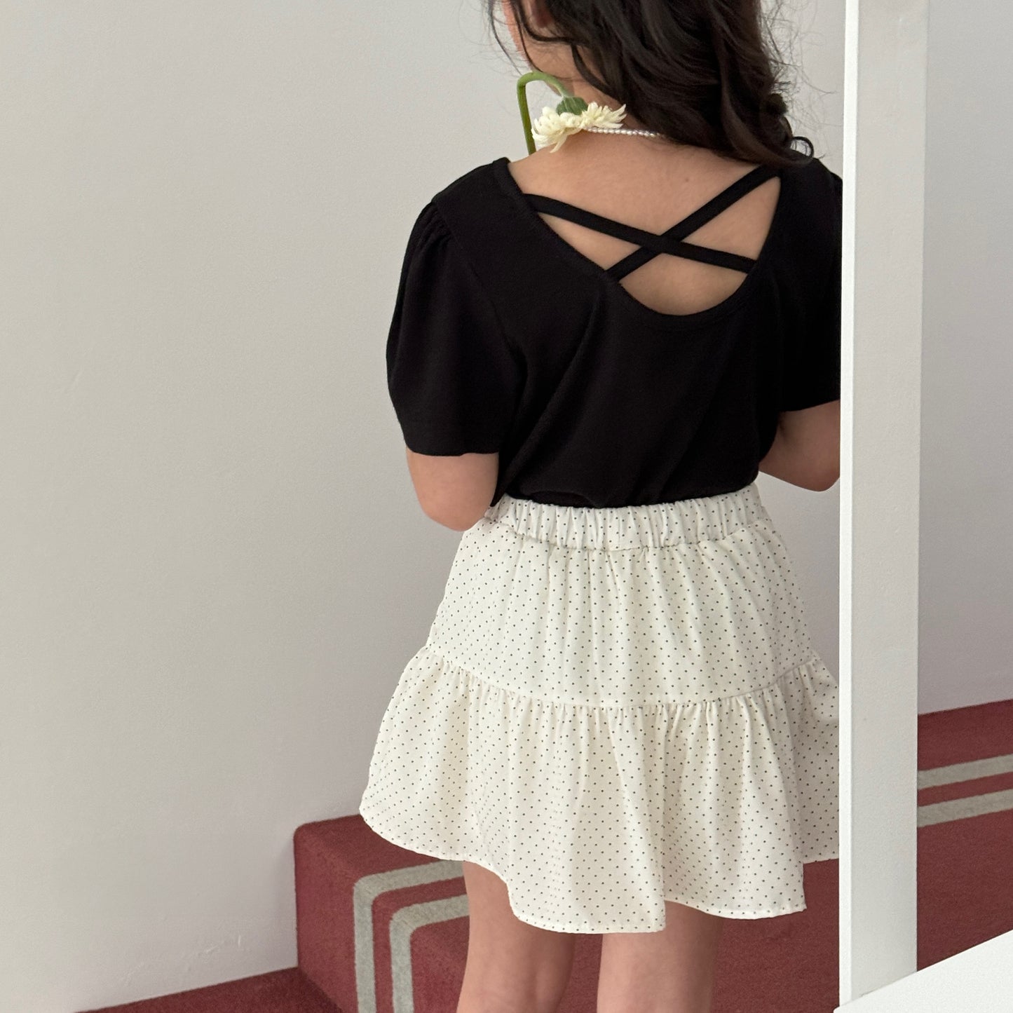 [PRE-ORDER] Dots chiffon skirt