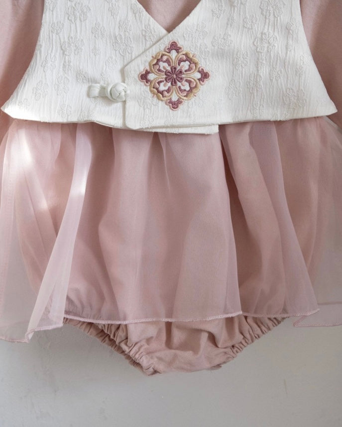 [예약 구매] 솜 베이비 한복 우주복