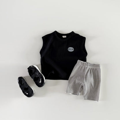 Hello sleeveless tee [cream L]