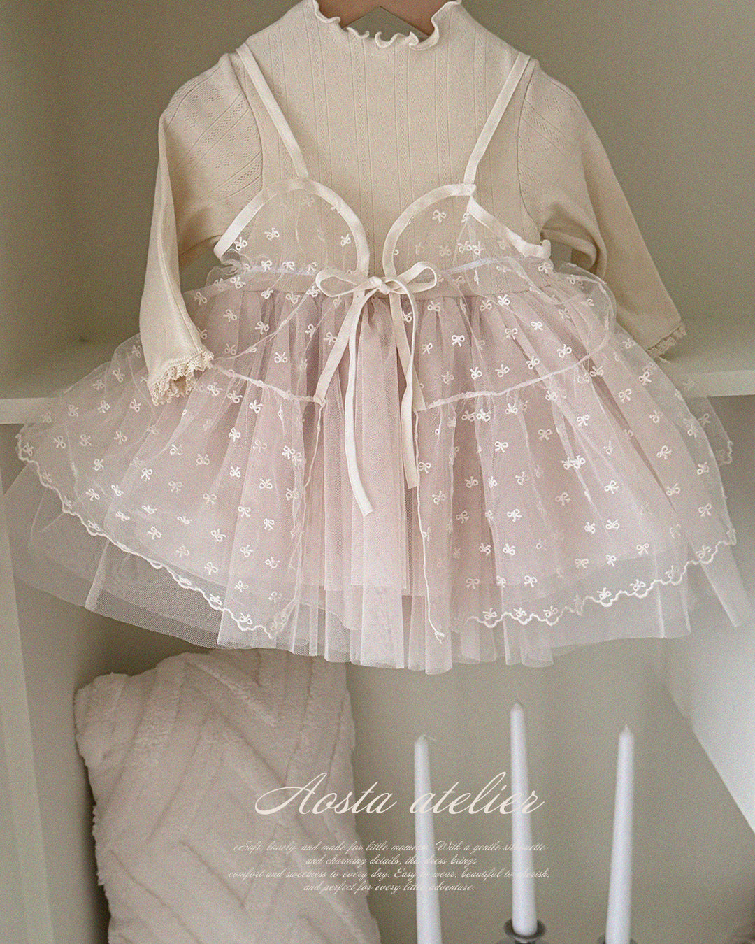 [PRE-ORDER] Lace Ribbon Open Dress