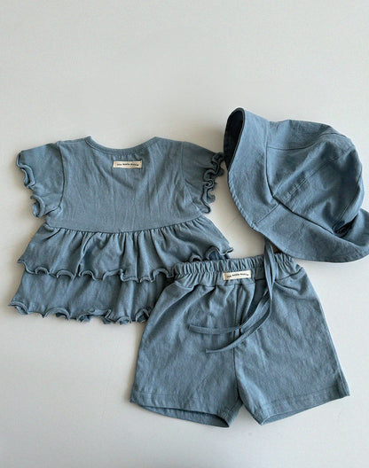 [PRE-ORDER] Linen frill blouse