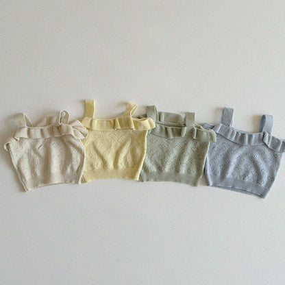 [PRE-ORDER] Knit frill sleeveless top
