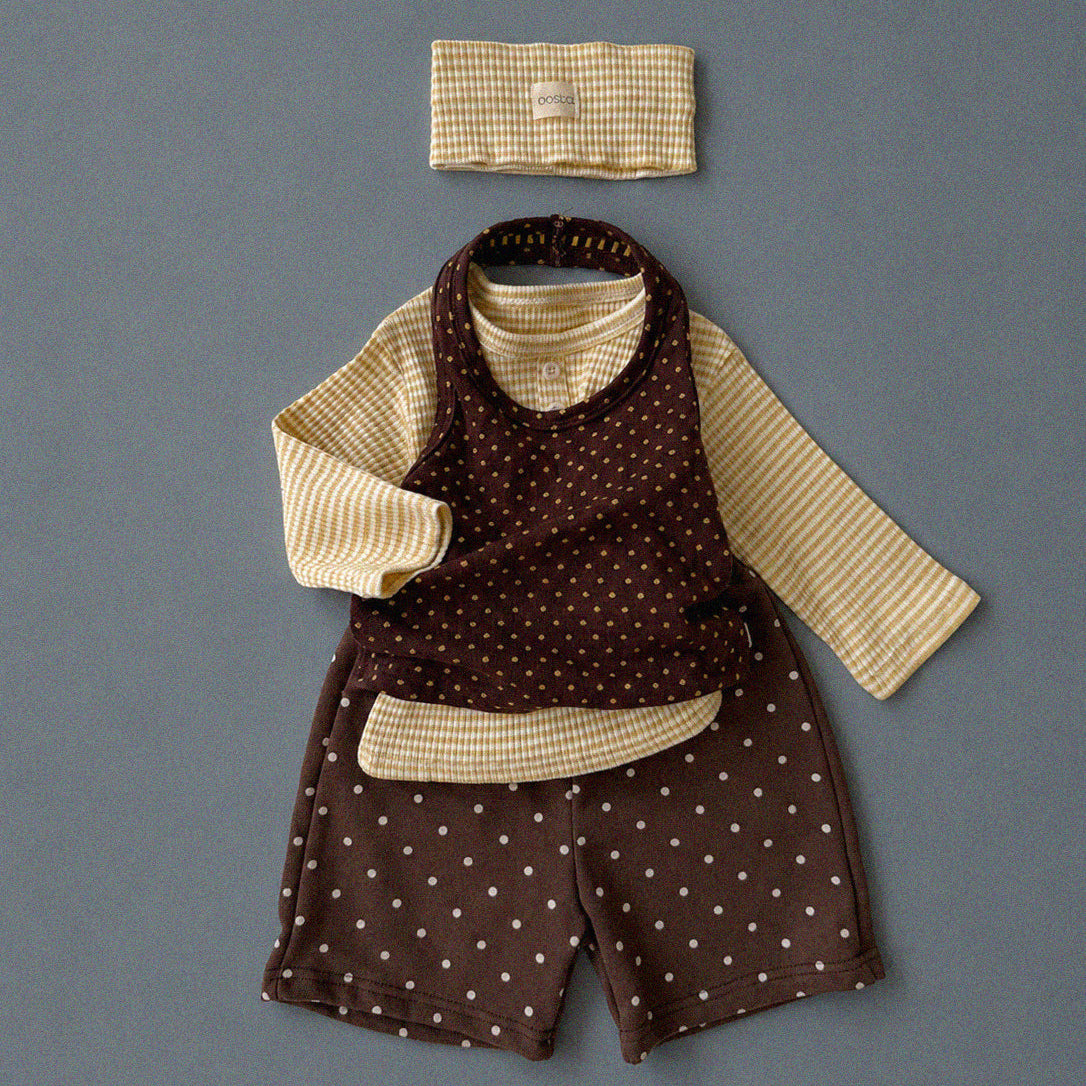 [PRE-ORDER] Chocolate chip halter neck top