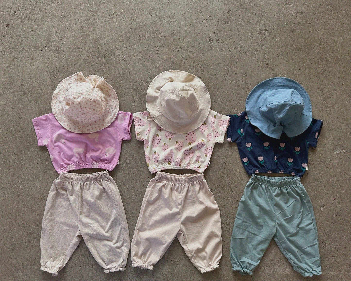 Summer Bucket Hat [blue flower]