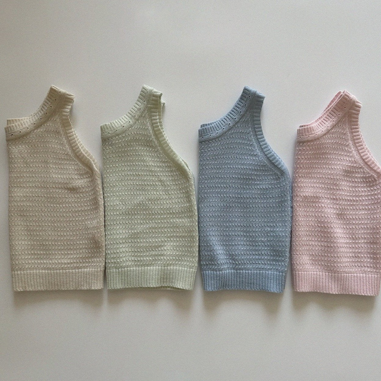 Pastel Knit Top [pink S]